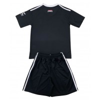 Camisa de Futebol Manchester United Goleiro Equipamento Alternativo Infantil 2024-25 Manga Curta (+ Calças curtas)